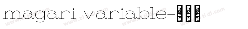 magari variable字体转换 magari variable字体转换